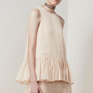 Keepsake all rise peplum hem sheer top